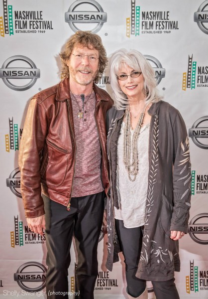 King of Telluride with Emmylou accepting award for Best Music Film.