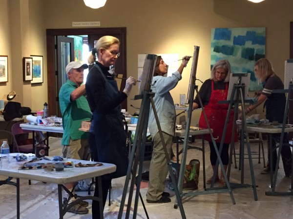 Julee Hutchison's oil painting classes for adults.
