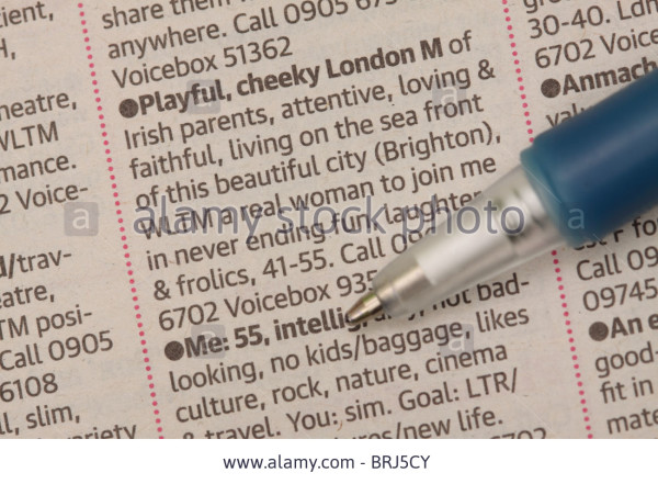 lonely-hearts-newspaper-ad-advert-male-seeking-female-partner-BRJ5CY