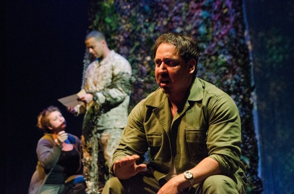 Antonio Mercado in Curious Theatre Company’s “Elliot: A Soldier’s Fugue."