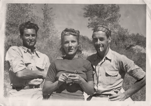 From left, Antoine de Seynes, Genevieve and Bernard de Colmont. The trio of French adventurers kayaked down the Green and Colorado rivers in 1938. Their story is chronicled in Les Voyageurs Sans Trace. [Photo courtesy of Mountainfilm]