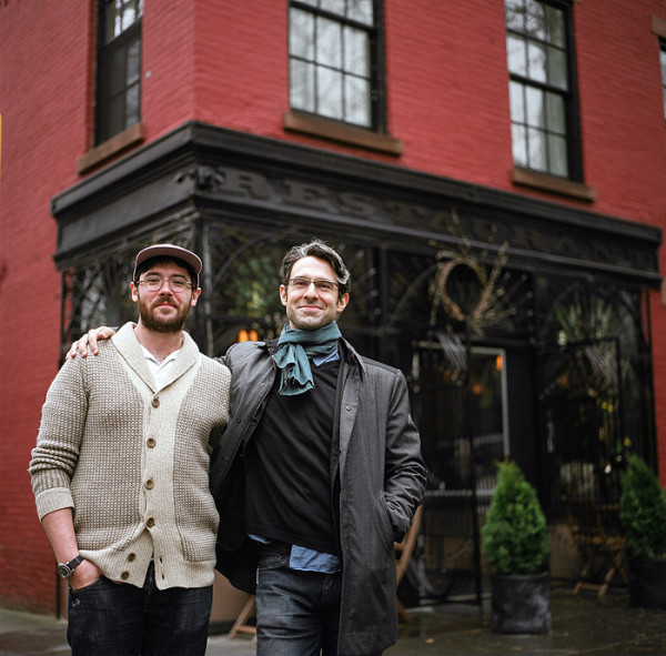 Julian Brizzi and Henry Rich, partners in their fifty-seat Boerum Hill restaurant, Rucola.