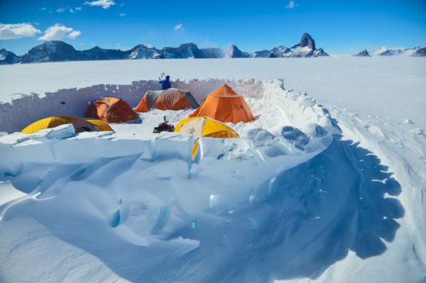 tents in snow