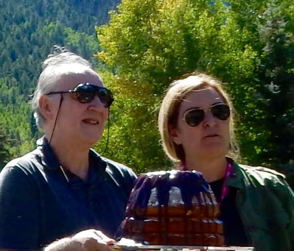 Werner Herzog and Festival director Julie Huntsinger, credit, Janet Barnhill.