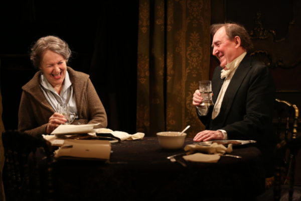 Dearbhla Molloy and Dermot Crowley in Afterplay, directed by Joe Dowling, at the Irish Rep.
