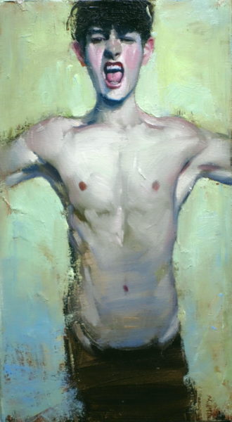 ‘Defiant,” by artist Malcolm Liepke. Oping party at Telluride Gallery of Fine Art.